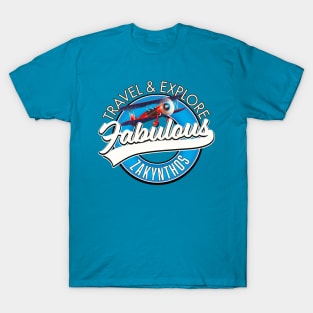 travel explore fabulous Zakynthos logo T-Shirt